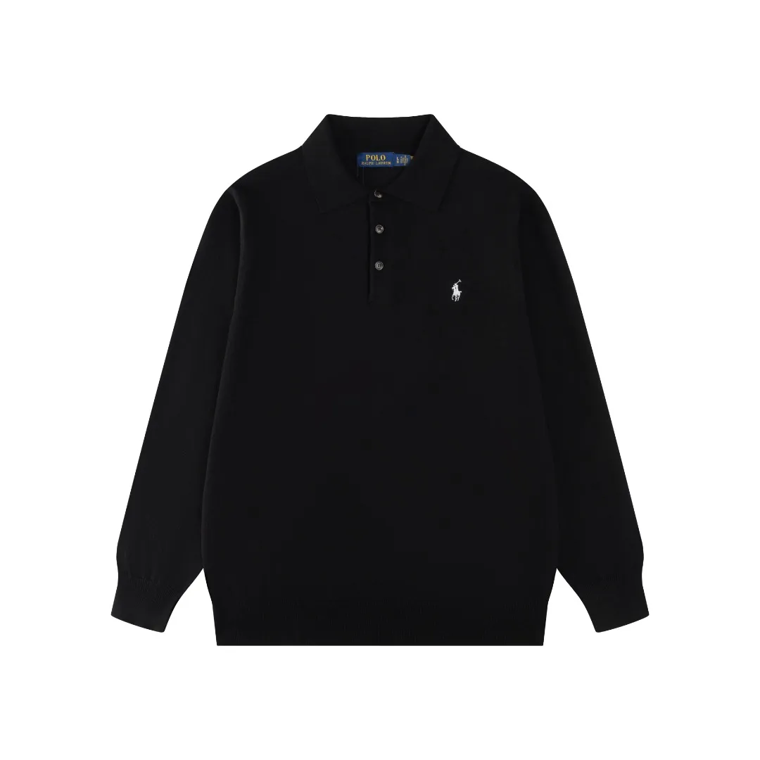 P206 Style number: R07 Ralph Lauren knitted pony embroidered lapel polo shirt three-button pullover open chest long-sleeved sweater. Official website synchronized. Same style for men and women. Classic cotton yarn. 100% white cotton. High-quality goods. Classic style has always been very popular! The workmanship details are very good! The simple lapel polo pullover sweater is always the standard, with classic brand embroidery on the chest! All major stars have the same style! Best for couples. High quality goods! Xinjiang cotton micro-elastic and smooth fabric is of great quality. Pure cotton is soft and skin-friendly. Color #White Blue Gray Dark Gray Khaki Military Green Navy White Label Navy Blue Red Label Black Red Label Black White Label Pink Size#S M L